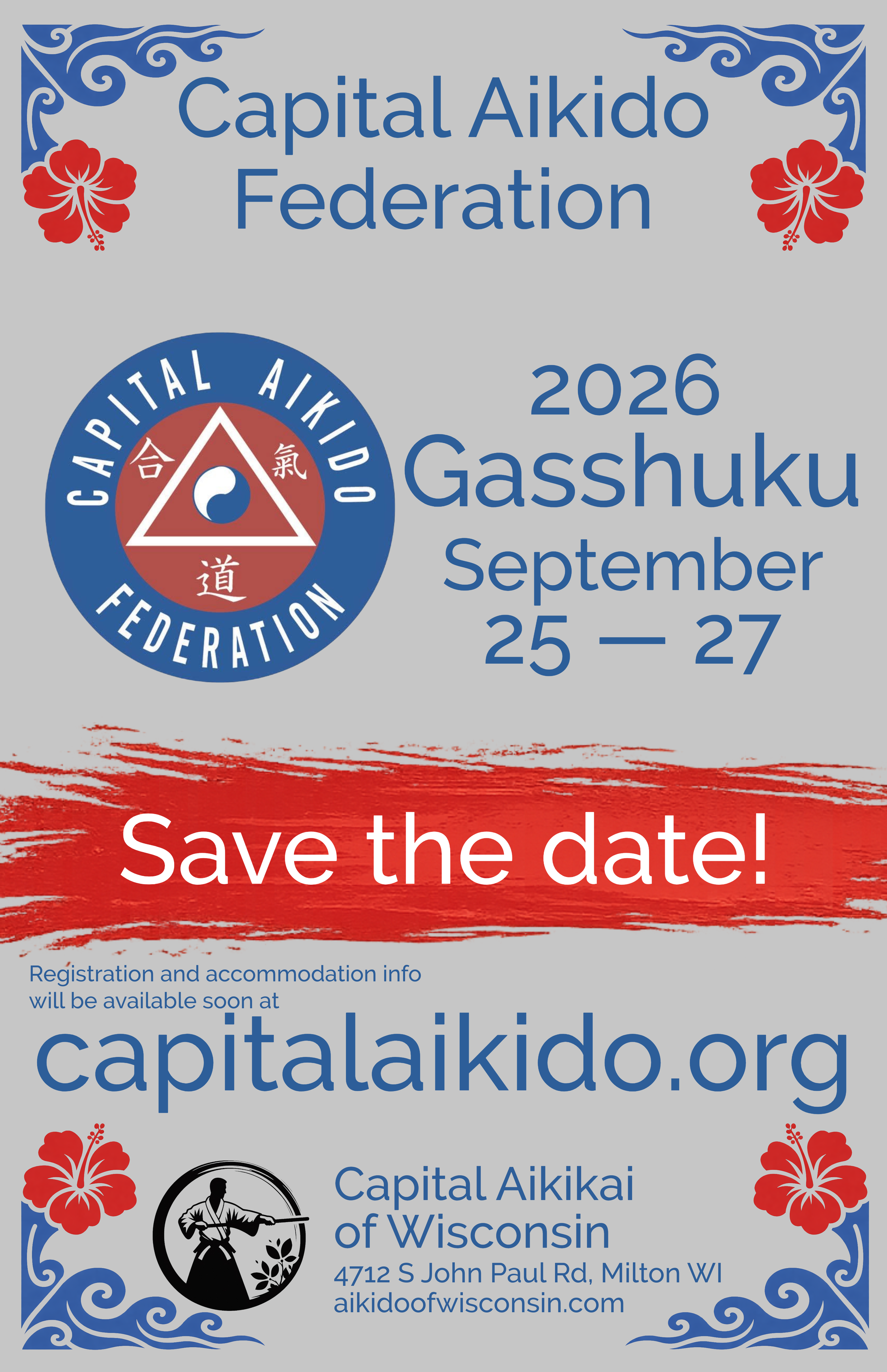 CAF 2026 Gasshuku — September 25–27, Capital Aikikai of Wisconsin