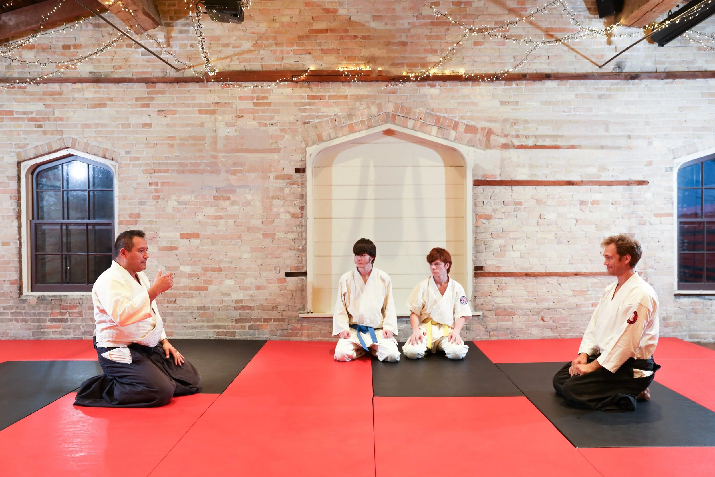 Students training at Capital Aikikai of Wisconsin
